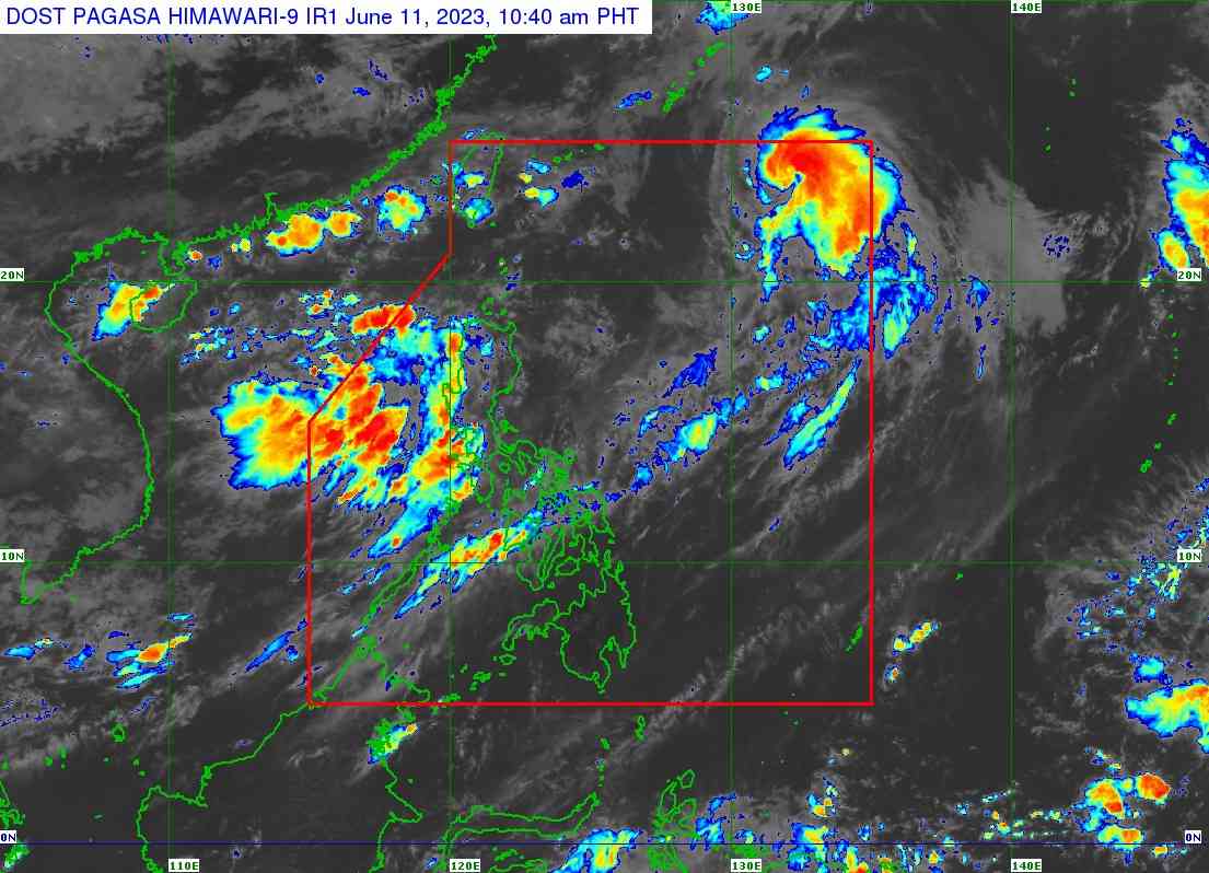 Chedeng weakens, moves Northeastward over PH Sea