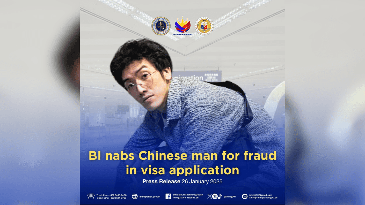 Chinese national seized for visa fraud