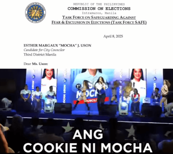 COMELEC raises concern over Mocha Uson's 'sexually suggestive elements' campaign jingle