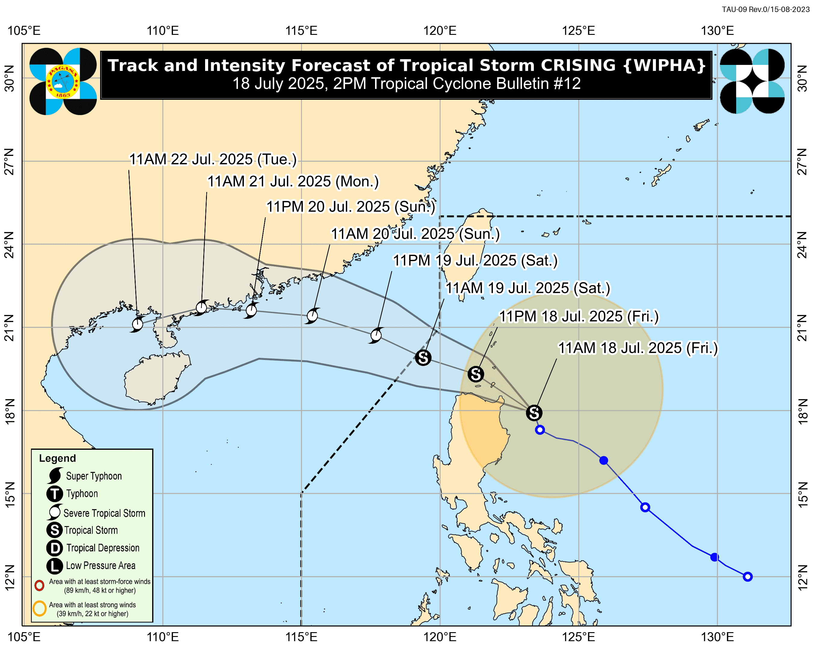 #CrisingPH continues to intensify; may reach to Severe Tropical Storm