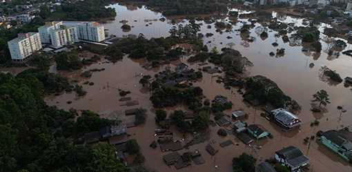Cyclone rains in Brazil's south kill 22, leave cities completely flooded