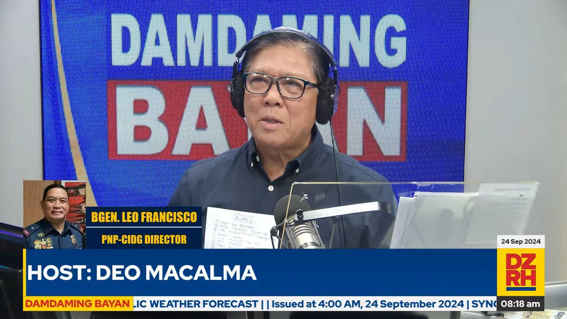CIDG Director: Ex-PNP chief alleged involvement in POGO, escape of Alice Guo as claimed by PAGCOR SVP is just hearsay
