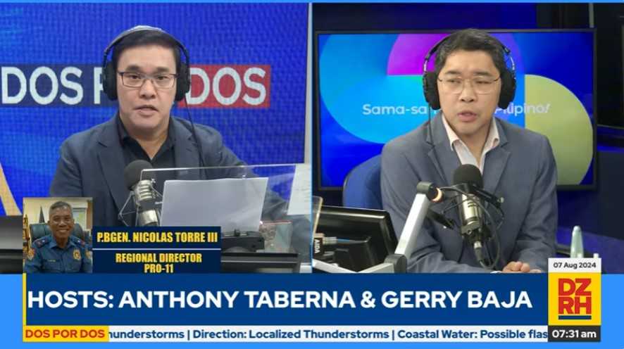 Davao PNP chief says now on good terms with Baste Duterte