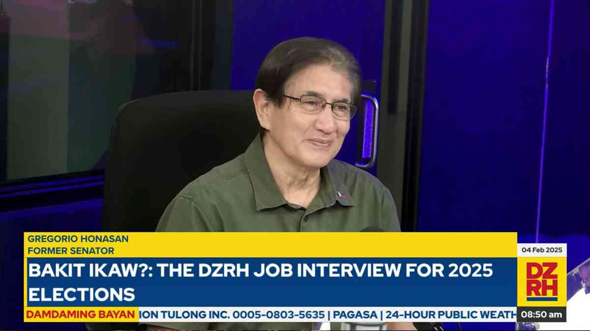 #BakitIkaw: Ex-Senator Gringo Honasan aims to continue efforts on security, digitalization if he wins in the 2025 elections