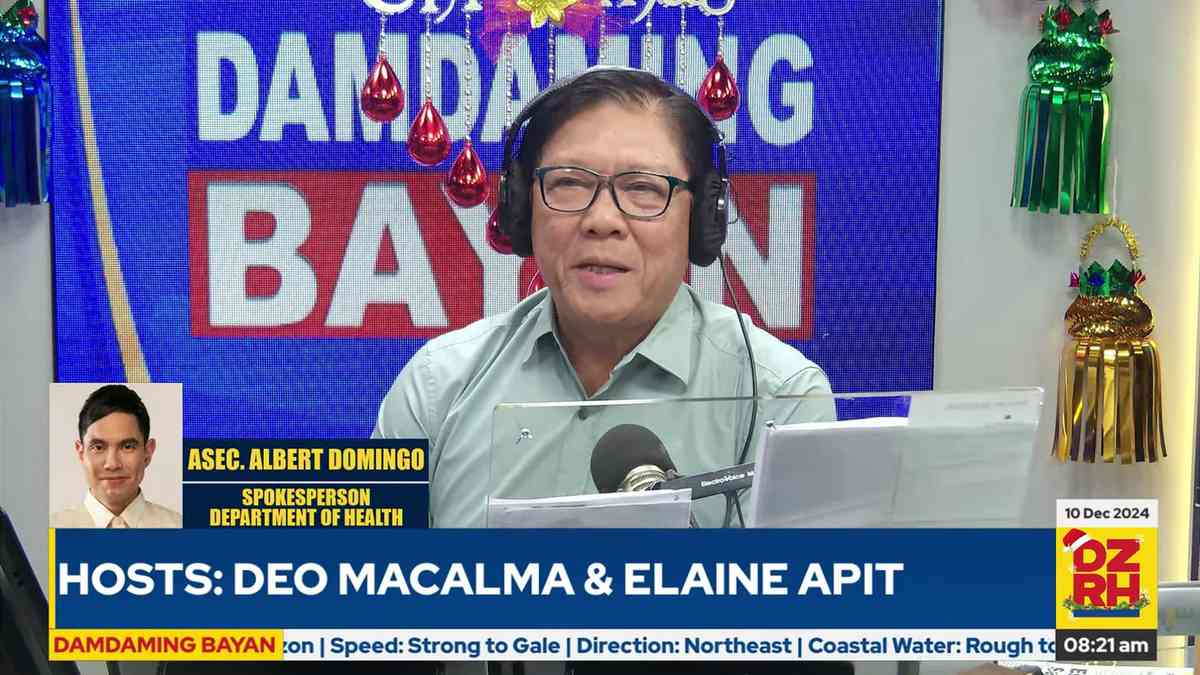 DOH reminds public to 'eat healthy' this holiday season