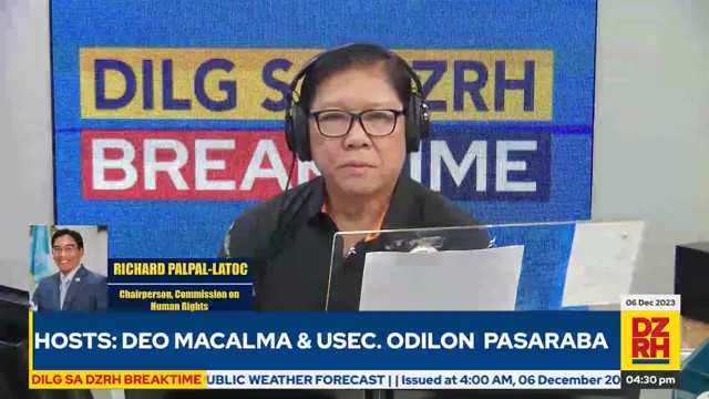 DILG sa DZRH Breaktime: CHR probes MSU bombing for human rights violations