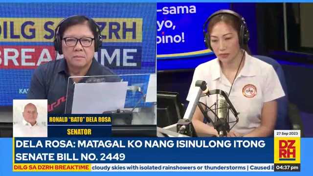 DILG sa DZRH Breaktime: Sen. Dela Rosa wants PNP isolated from politics