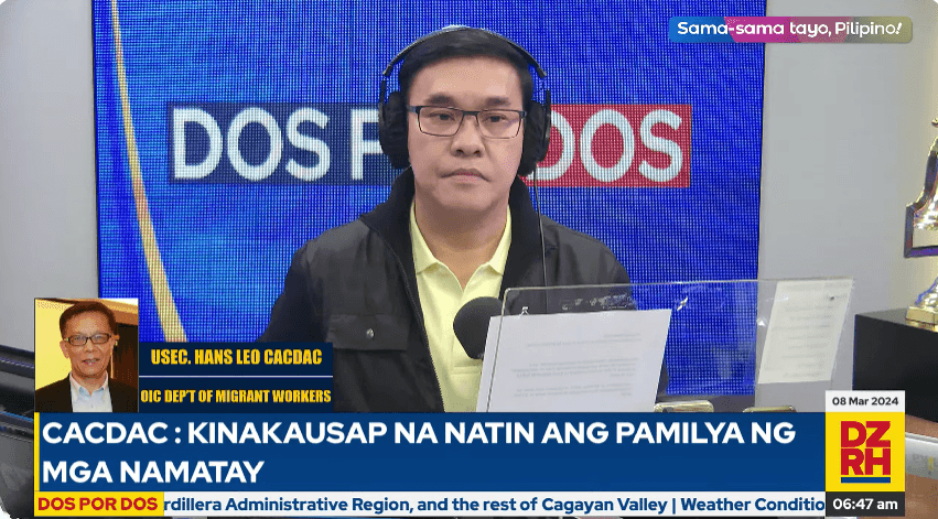 DMW assures commitment to Houthi bomb attack victims