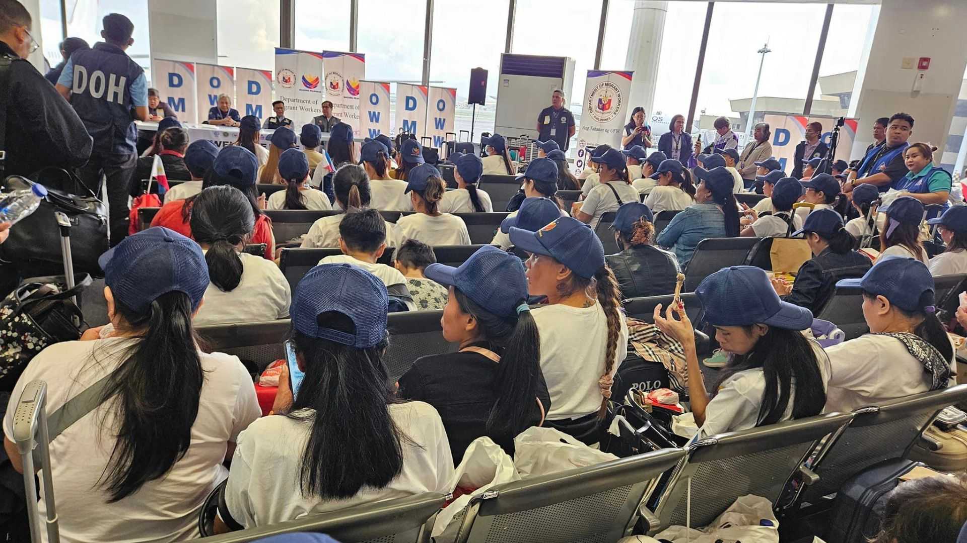 DMW repatriates 290 more OFWs from Lebanon, bringing total to 950
