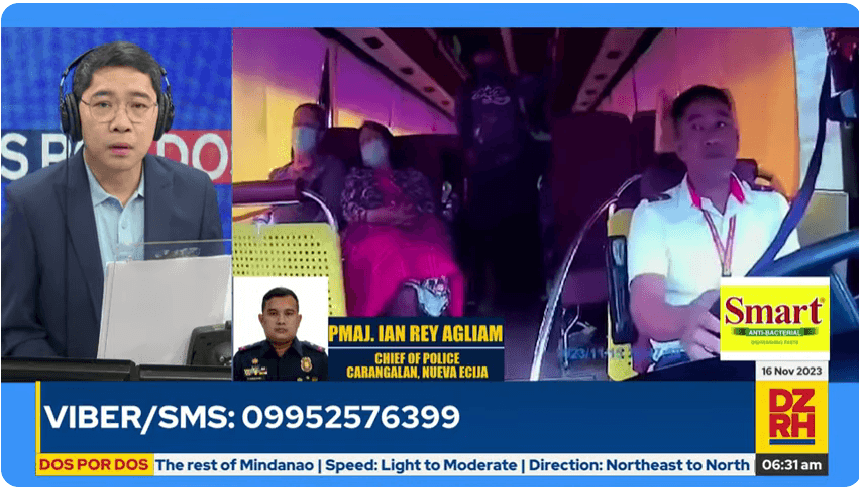 One of two victims received threats before bus shooting in Nueva Ecija - Carranglan Police