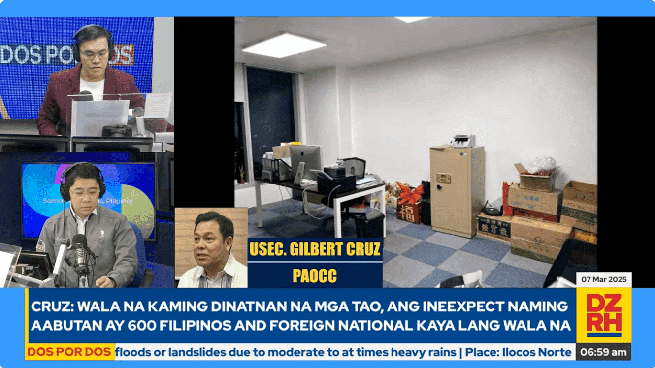 Suspected POGO hub in Makati raided by PAOCC; no people upon arrival