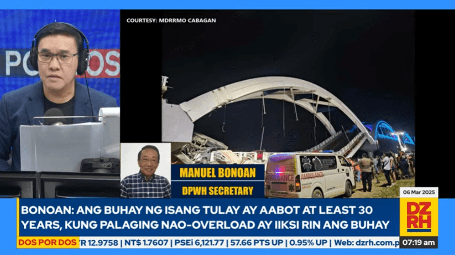 DPWH cites "overloading" as a possible cause of Isabela bridge collapse