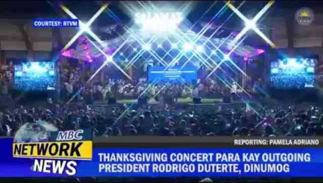 Thanksgiving concert for Prez Duterte flocked by supporters