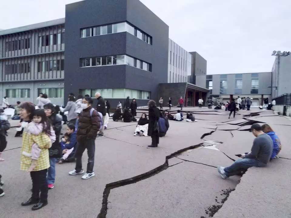 Earthquake slams Japan, residents flee some coastal areas