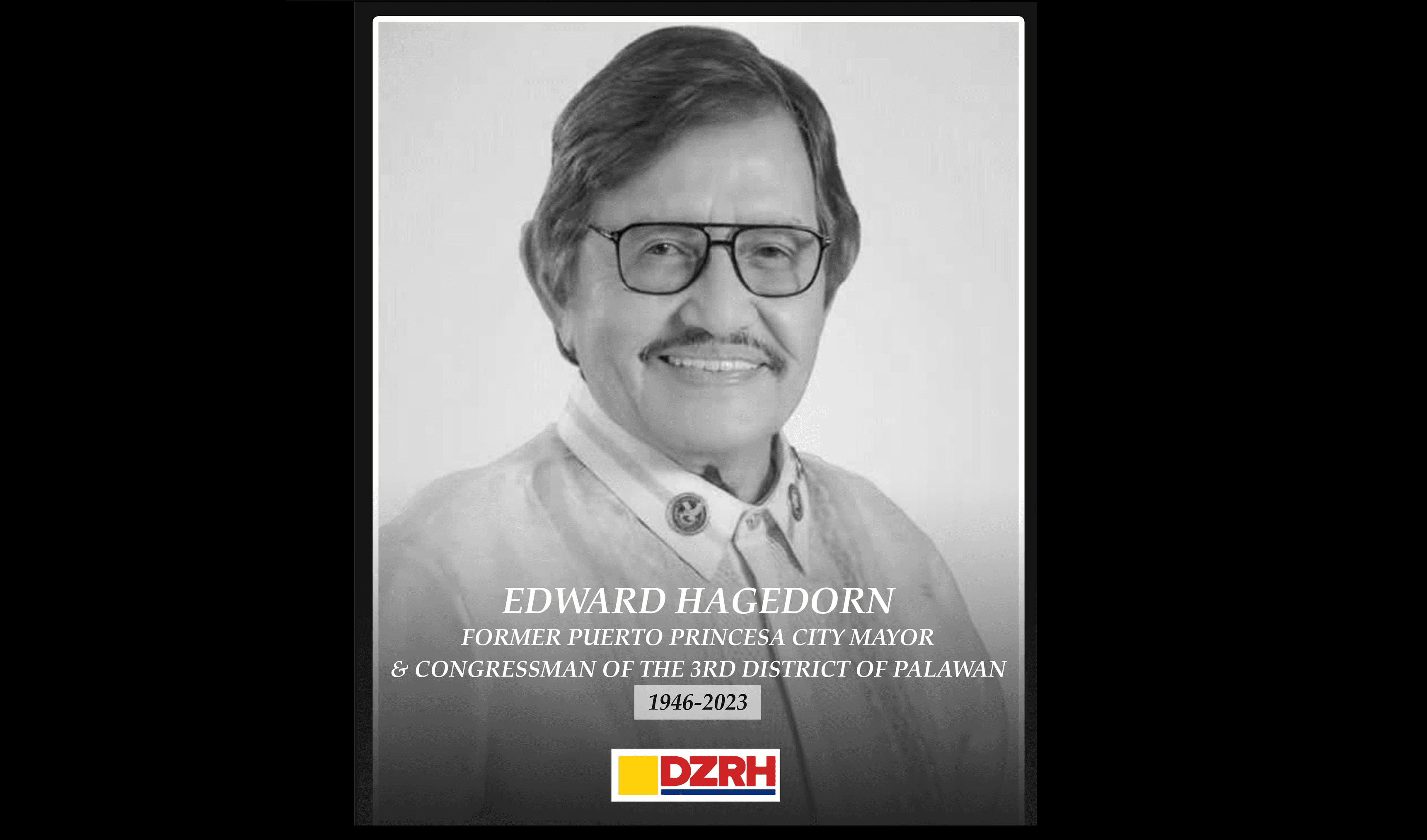 Palawan Rep. Edward Hagedorn passes away at 76