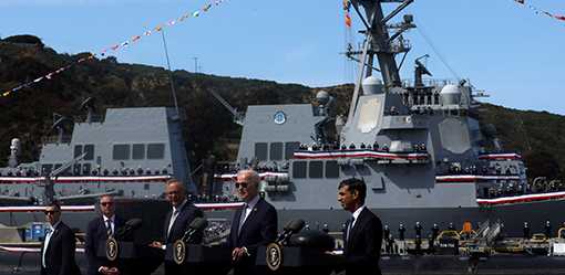 Eyeing China, Biden and allies unveil nuclear-powered submarine plan for Australia