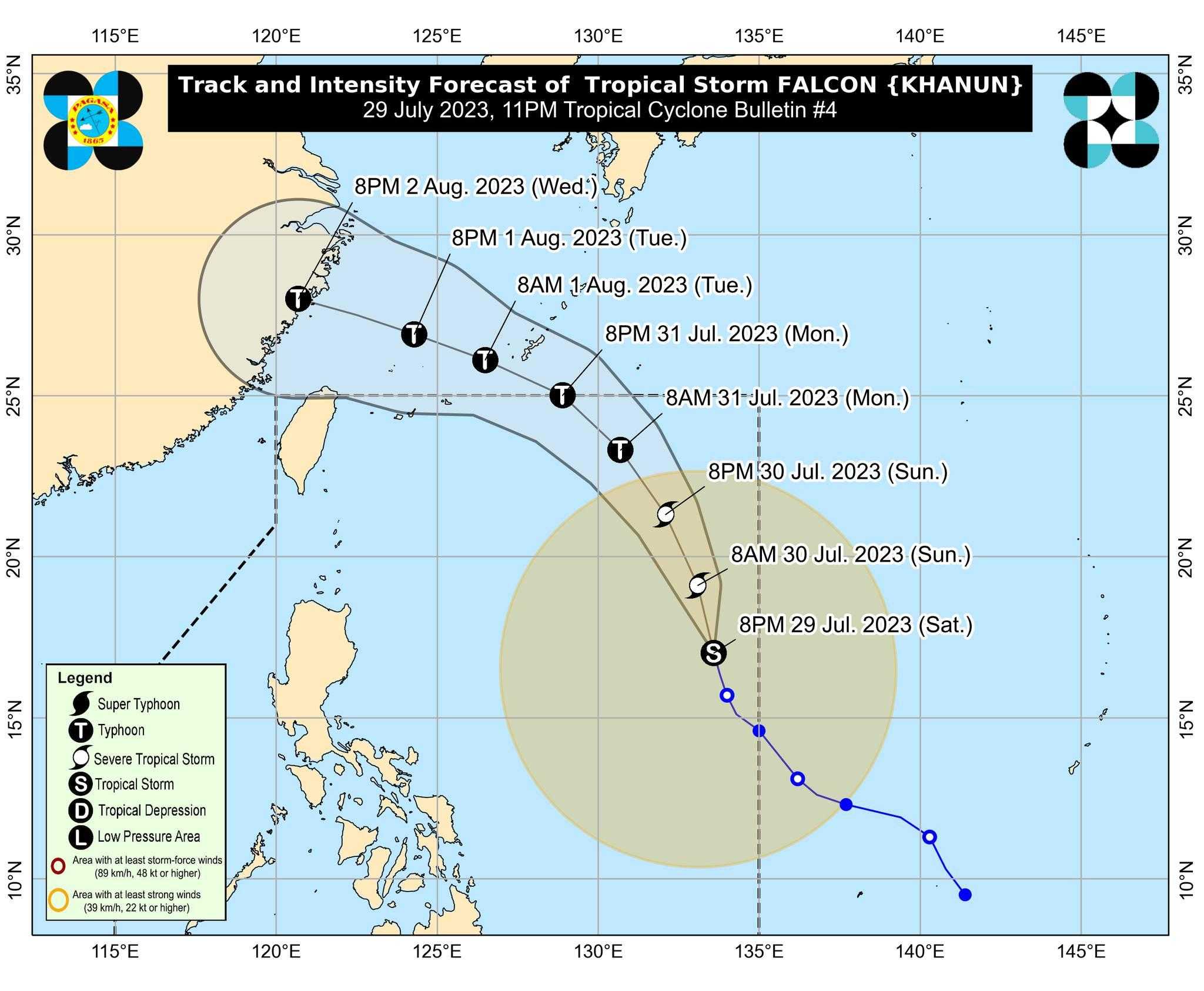 Falcon further intensifies while over Philippine Sea - PAGASA