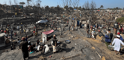 Fire leaves nearly 7,000 Rohingya homeless in Bangladesh camp
