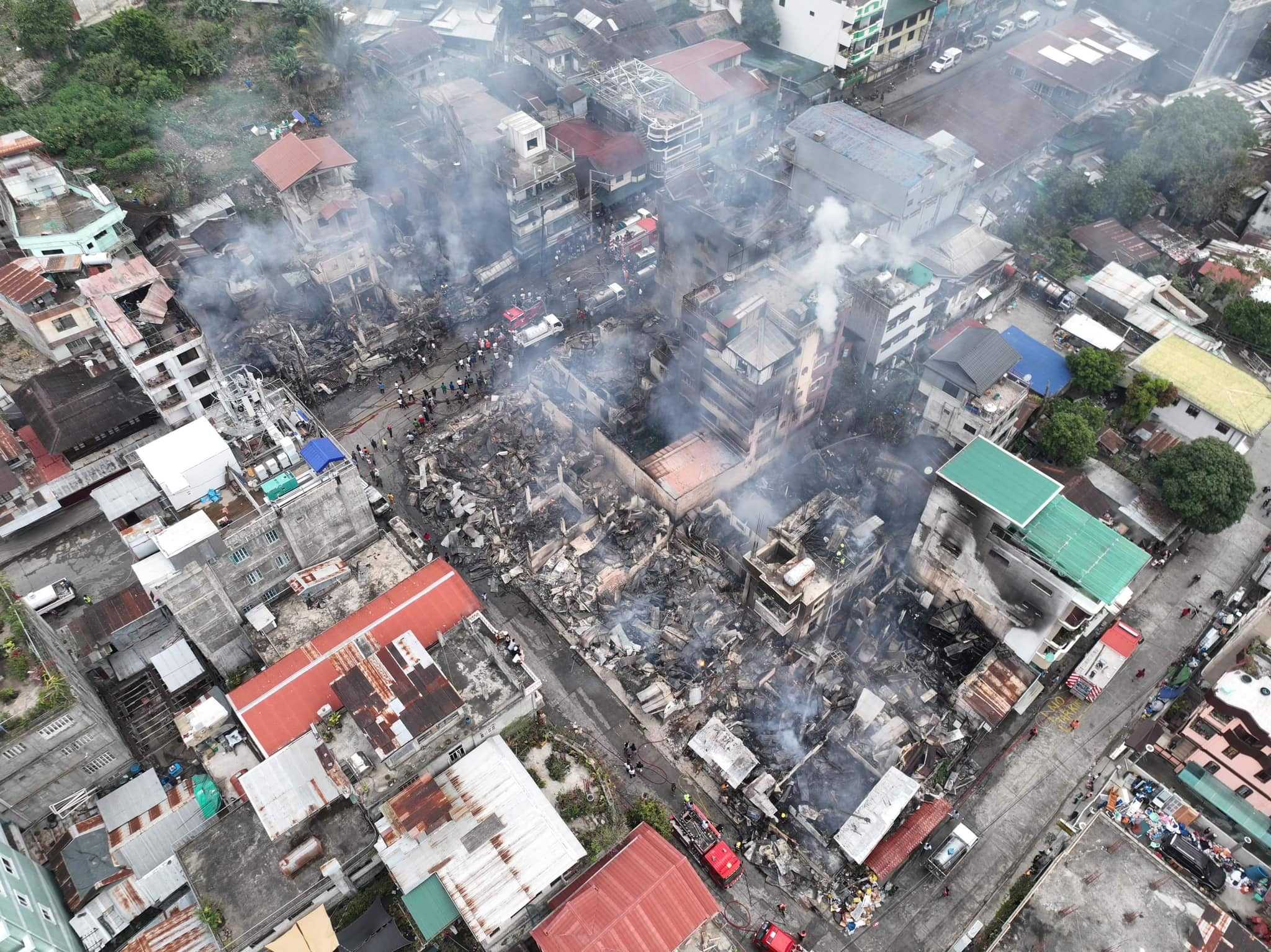 Fire razes residential area, business establishments in Bontoc, Mountain Province