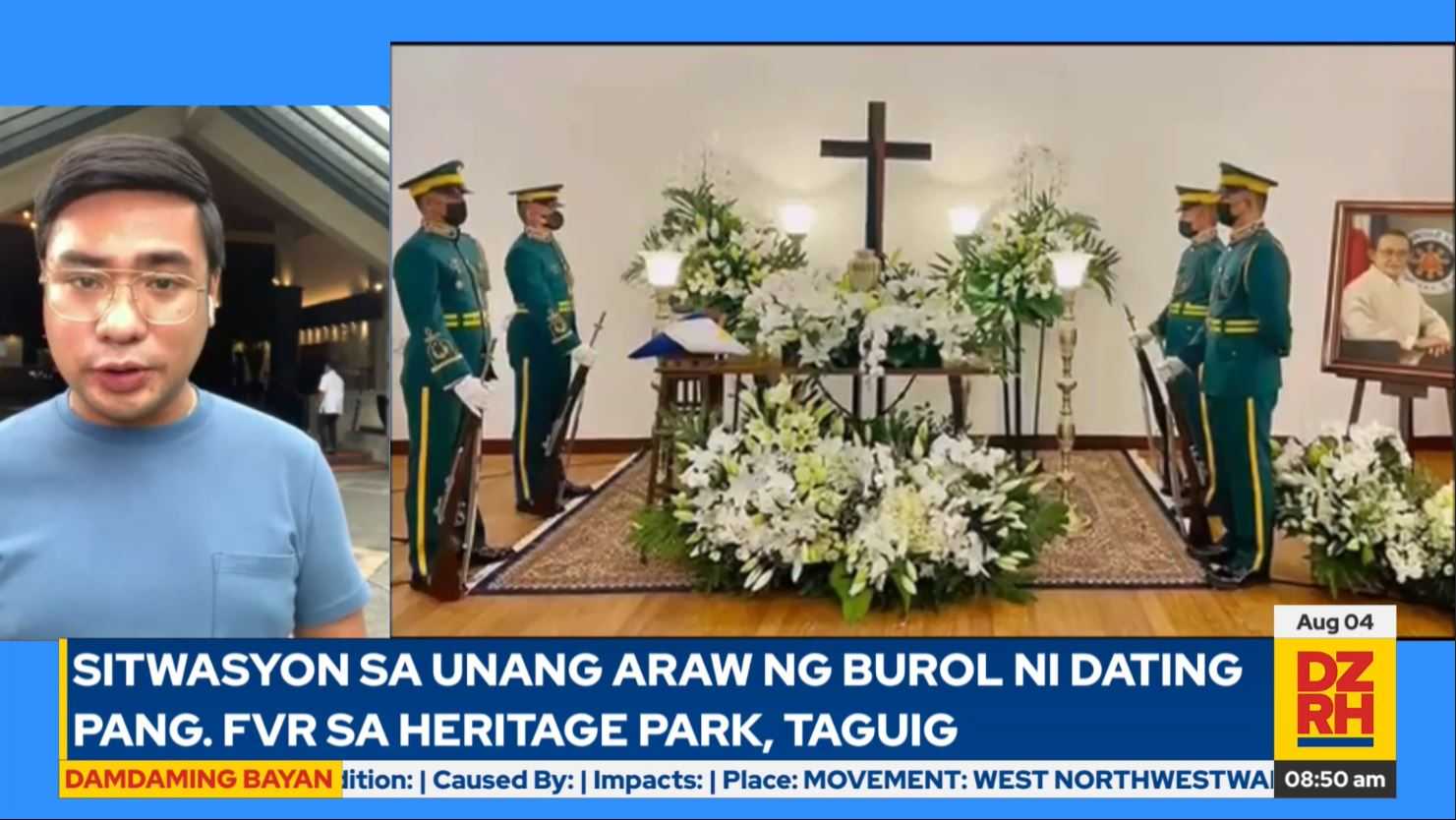 First day of FVR’s wake opens at the Heritage park