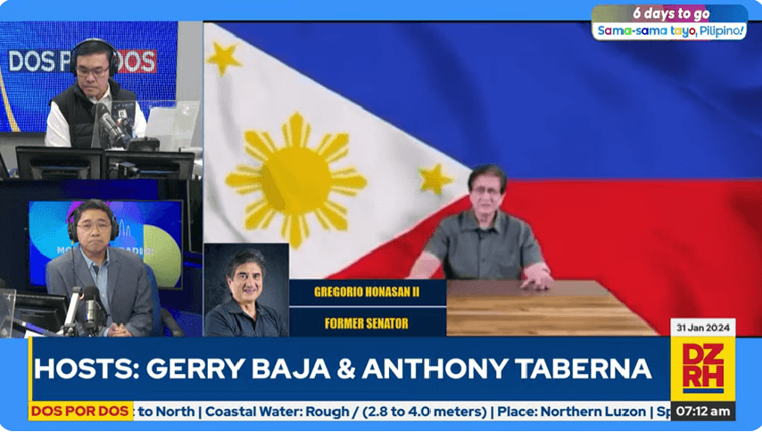 Ex-Senator Honasan urges PBBM, PRRD to discuss issues privately