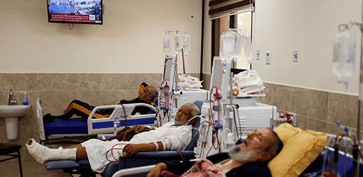 Gaza hospitals struggling to cope with air strikes, blockade