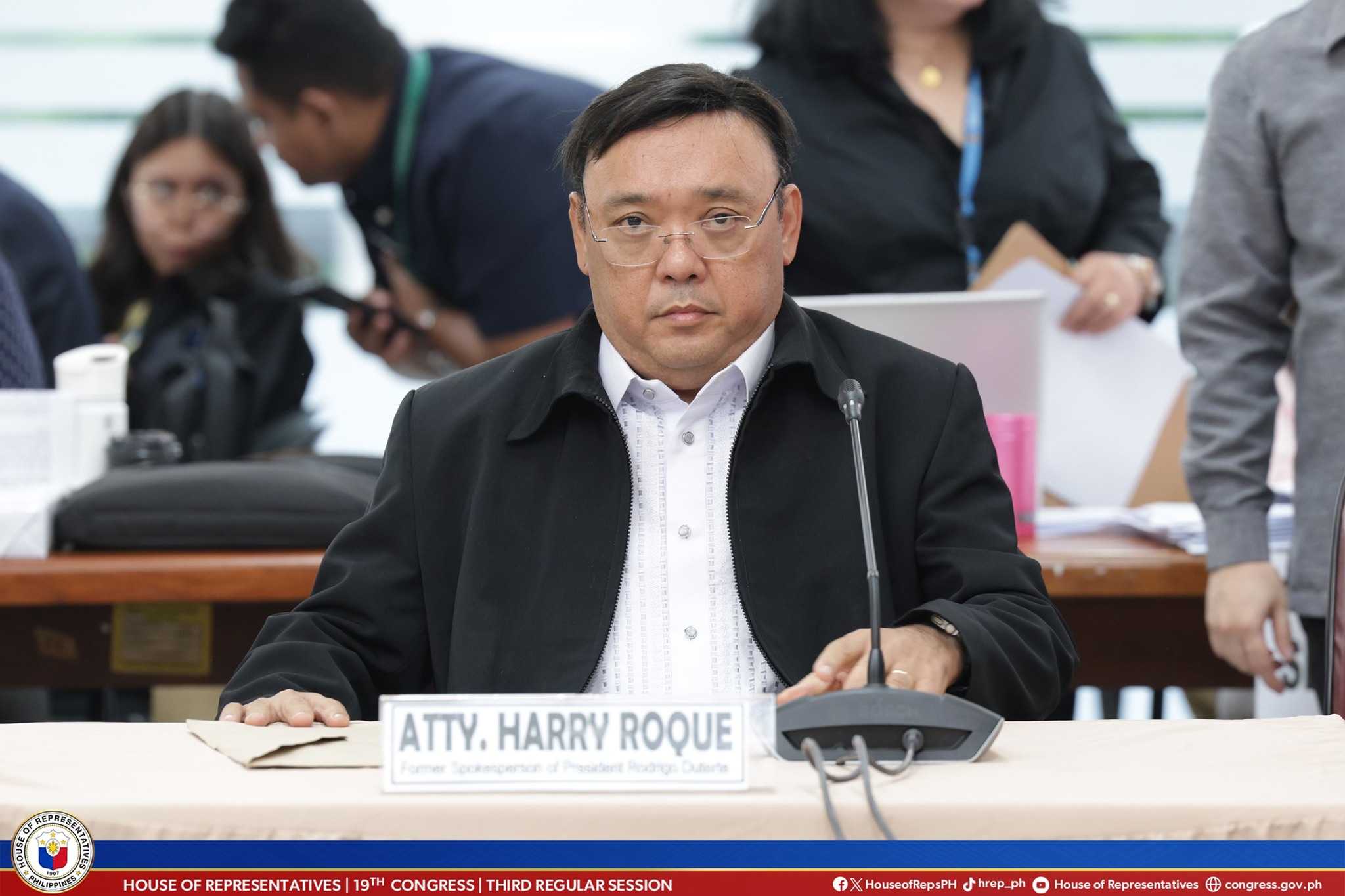 Harry Roque petitions Supreme Court to halt arrest order by House-quad Comm