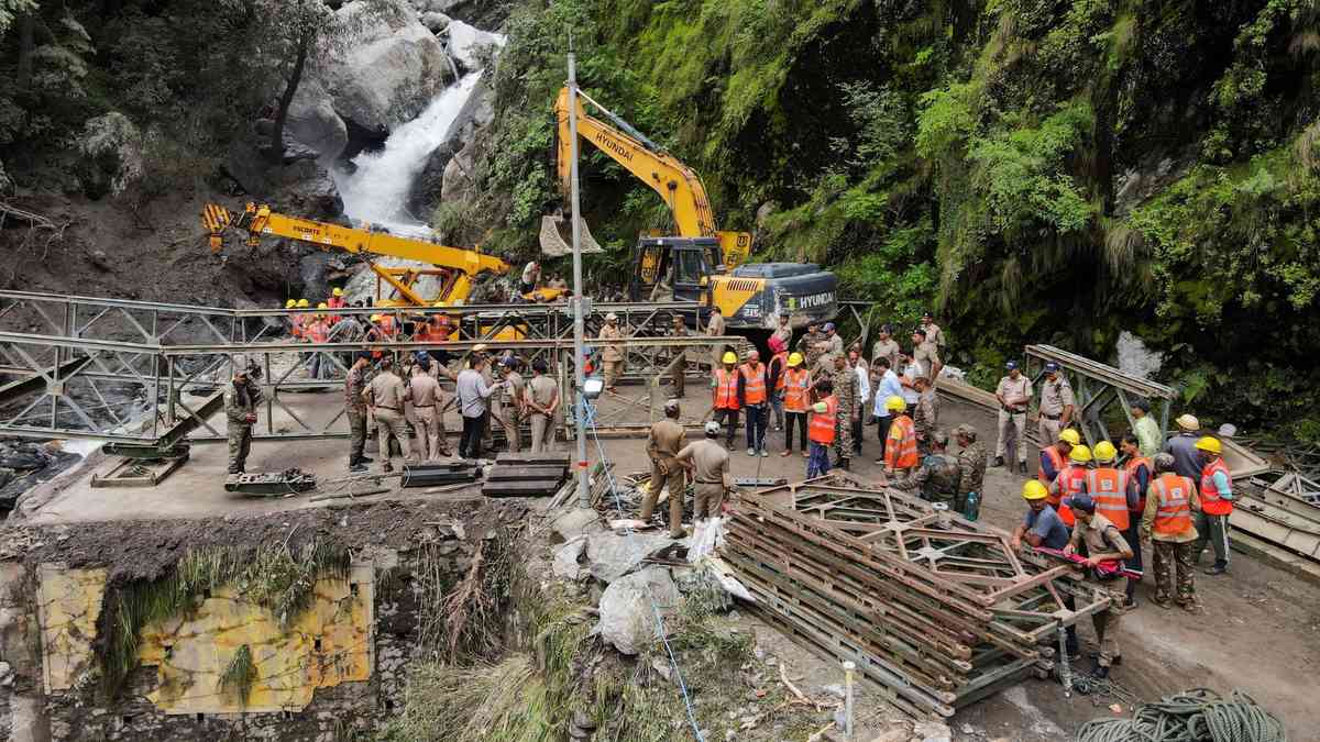 Helicopters rescue people stranded by floods on key India pilgrim route