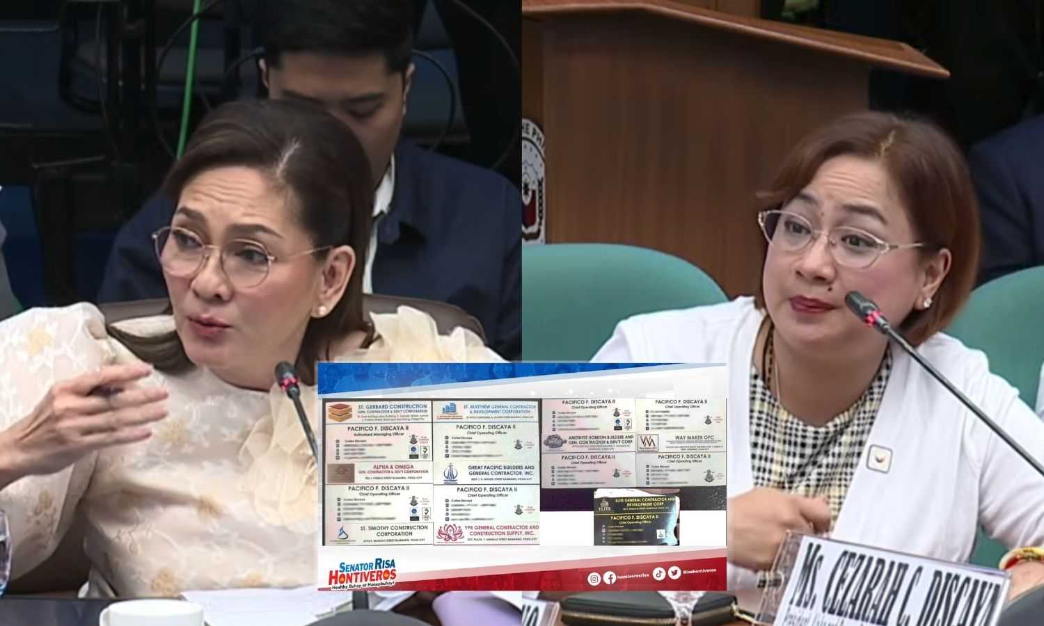 'Bidding-biddingan?': Hontiveros reveals 9 alleged construction firms linked to Discaya family