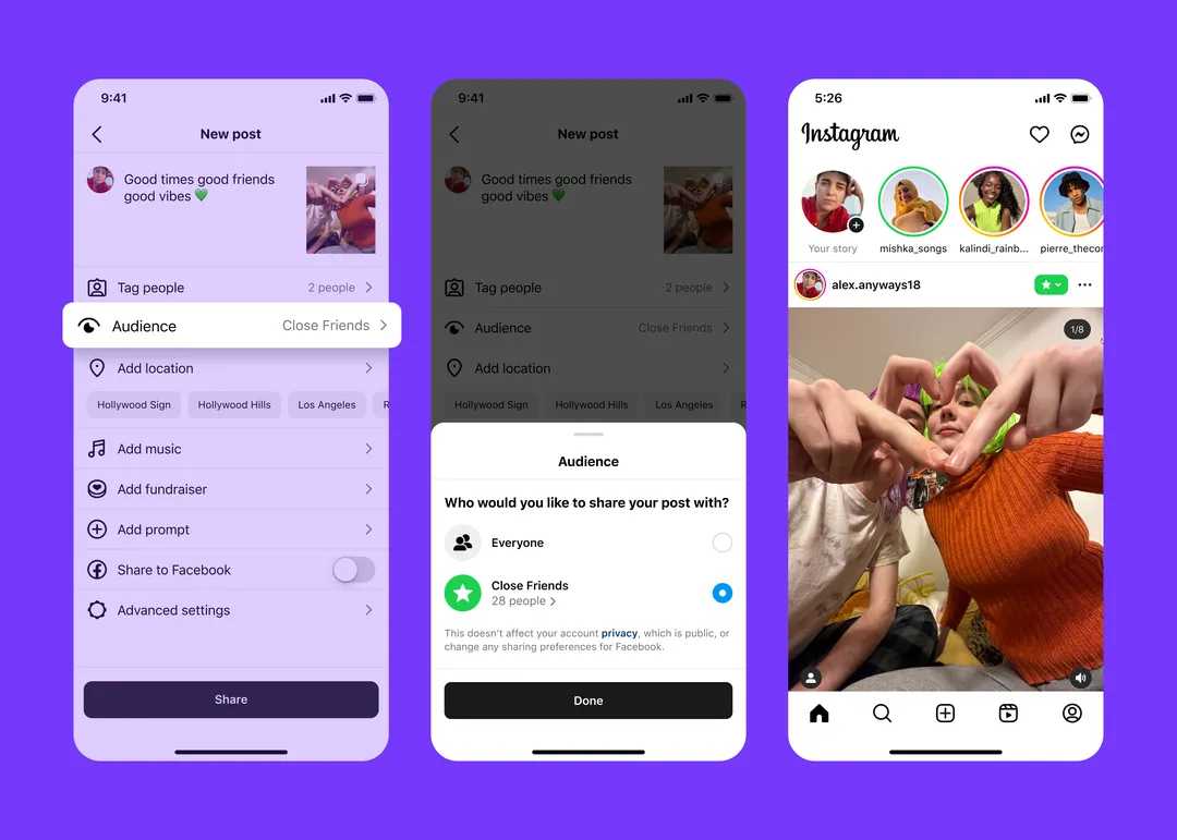 Instagram rolls out ‘close friends’ feature on posts, Reels