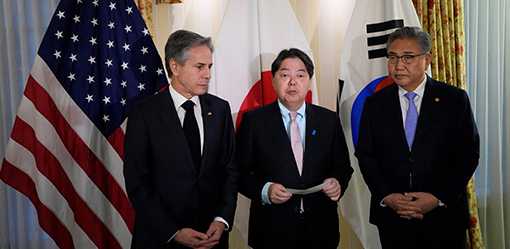 Japan, South Korea foreign ministers meet on sidelines of Munich Security Conference