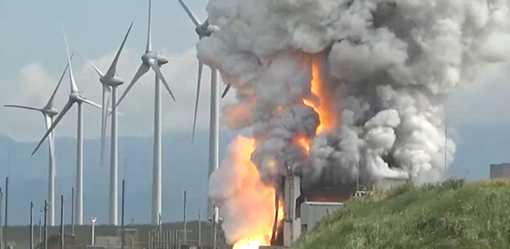 Japan space agency rocket engine explodes during test