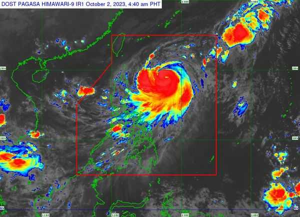 Jenny enters PAR, now a typhoon; Signal No. 1 up in 4 areas - PAGASA
