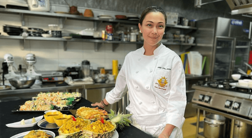 Jodi Sta. Maria learns fundamentals to back up her cooking skills