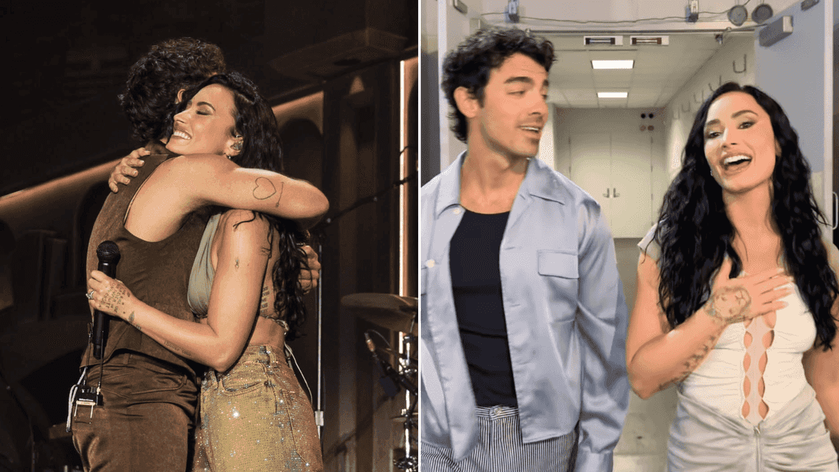 Jonas Brothers, Demi Lovato reunite for ‘Camp Rock’ throwback