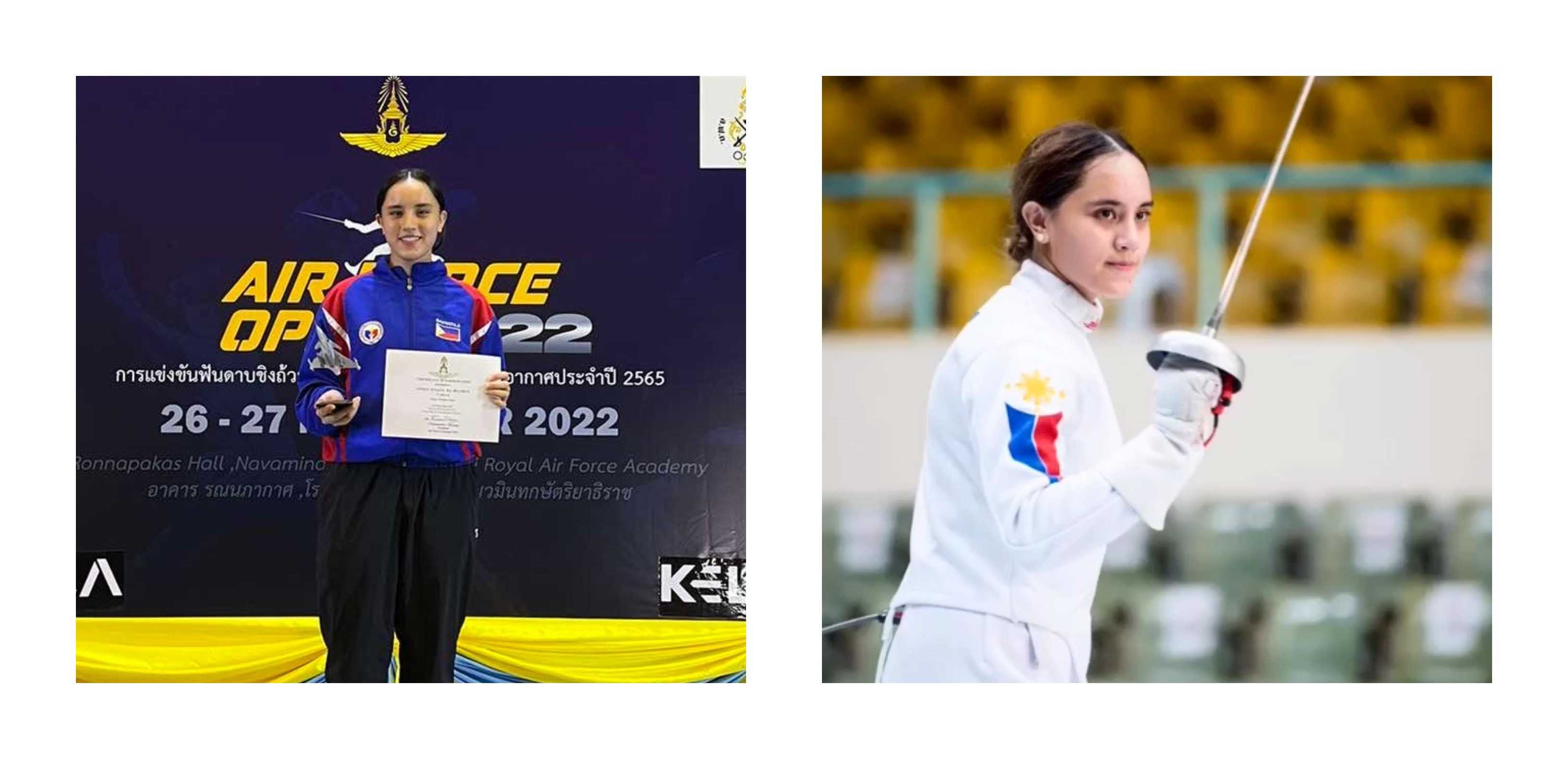 Juliana Gomez wins open fencing competition in Thailand