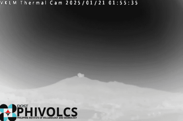 PHIVOLCS observes ash emmission at Kanlaon Volcano early Tuesday