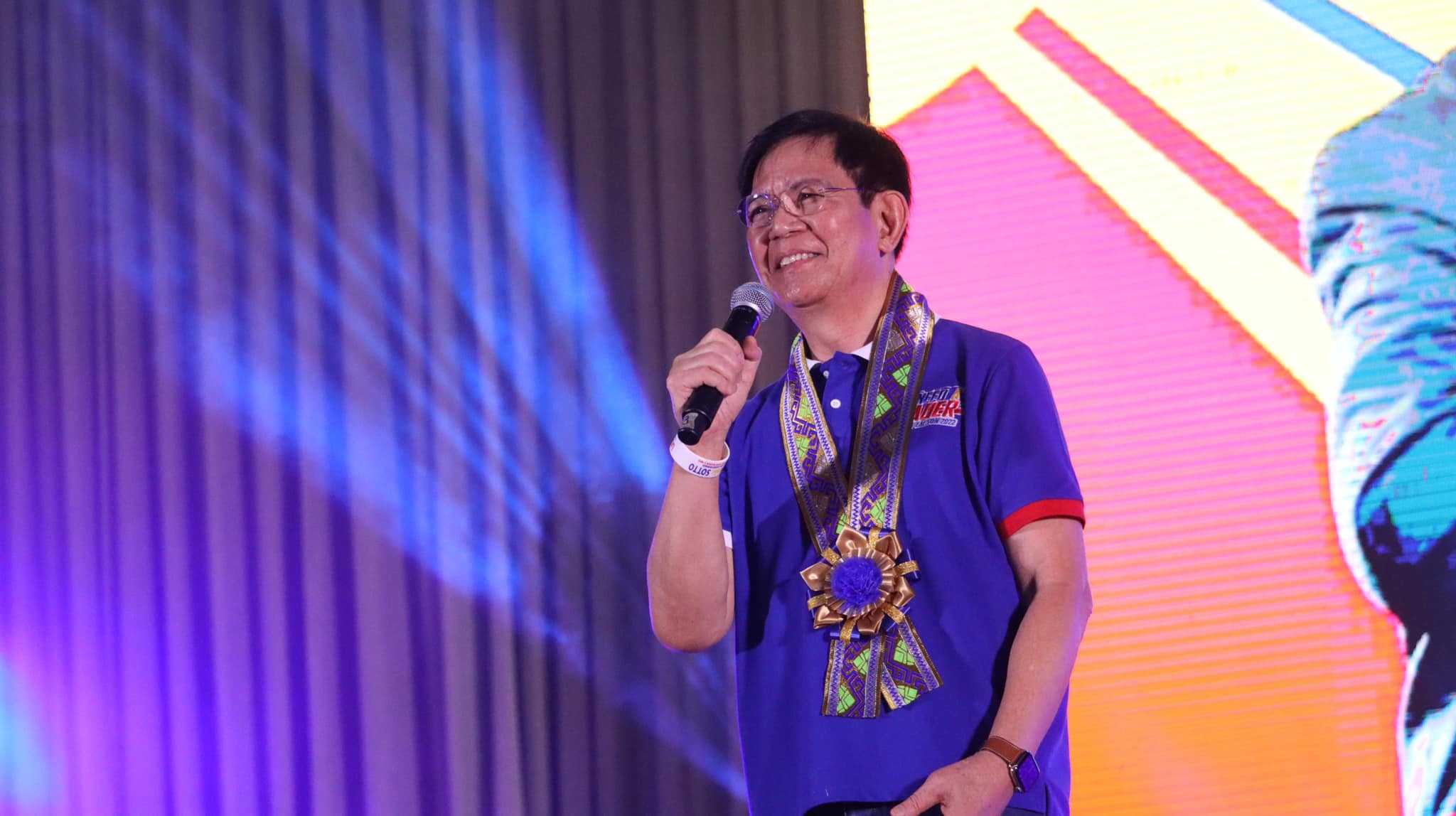 Lacson calls Pacquiao's social media call as 'calamity politics'