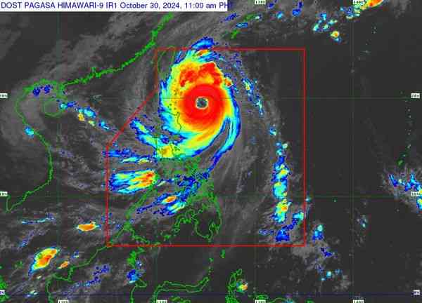 "Leon" intensifies into super typhoon, to target extreme northern Luzon