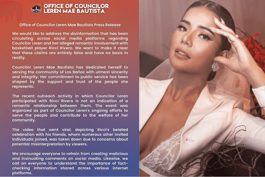 Leren Bautista denies 'third-party' allegation on Ricci Rivero-Andrea Brillantes split