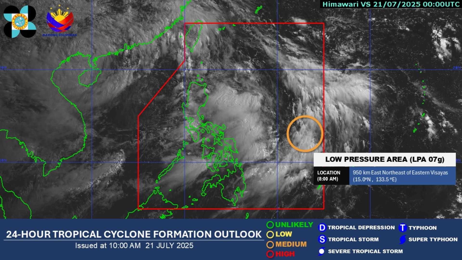 LPA within PAR, has ‘medium chance’ of developing into tropical depression – PAGASA