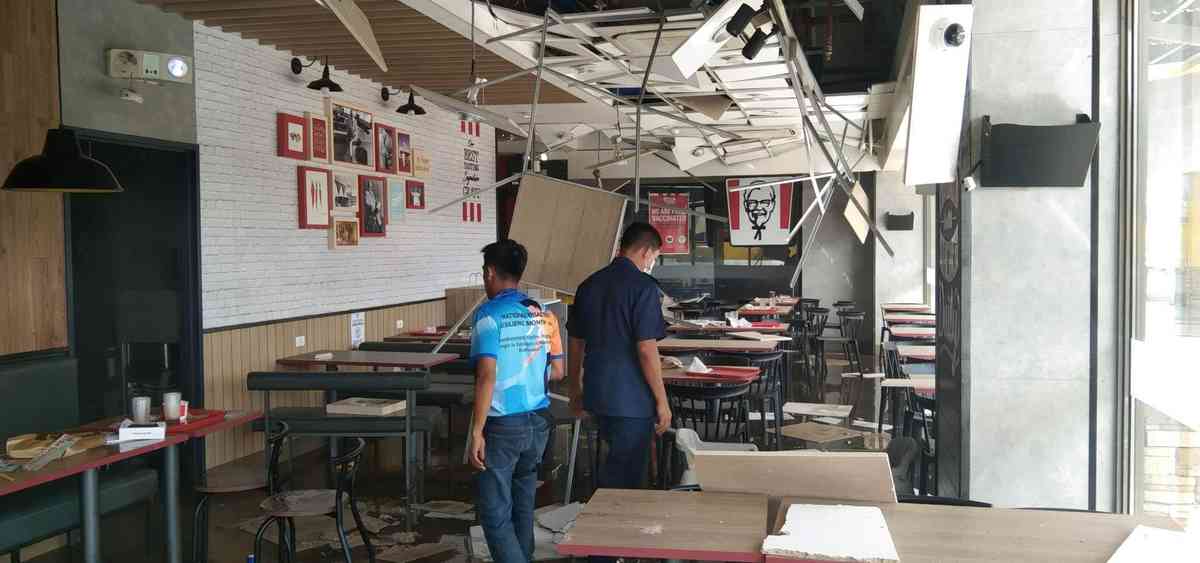 5 hurt as LPG tank explodes at fast-food outlet in Quezon town