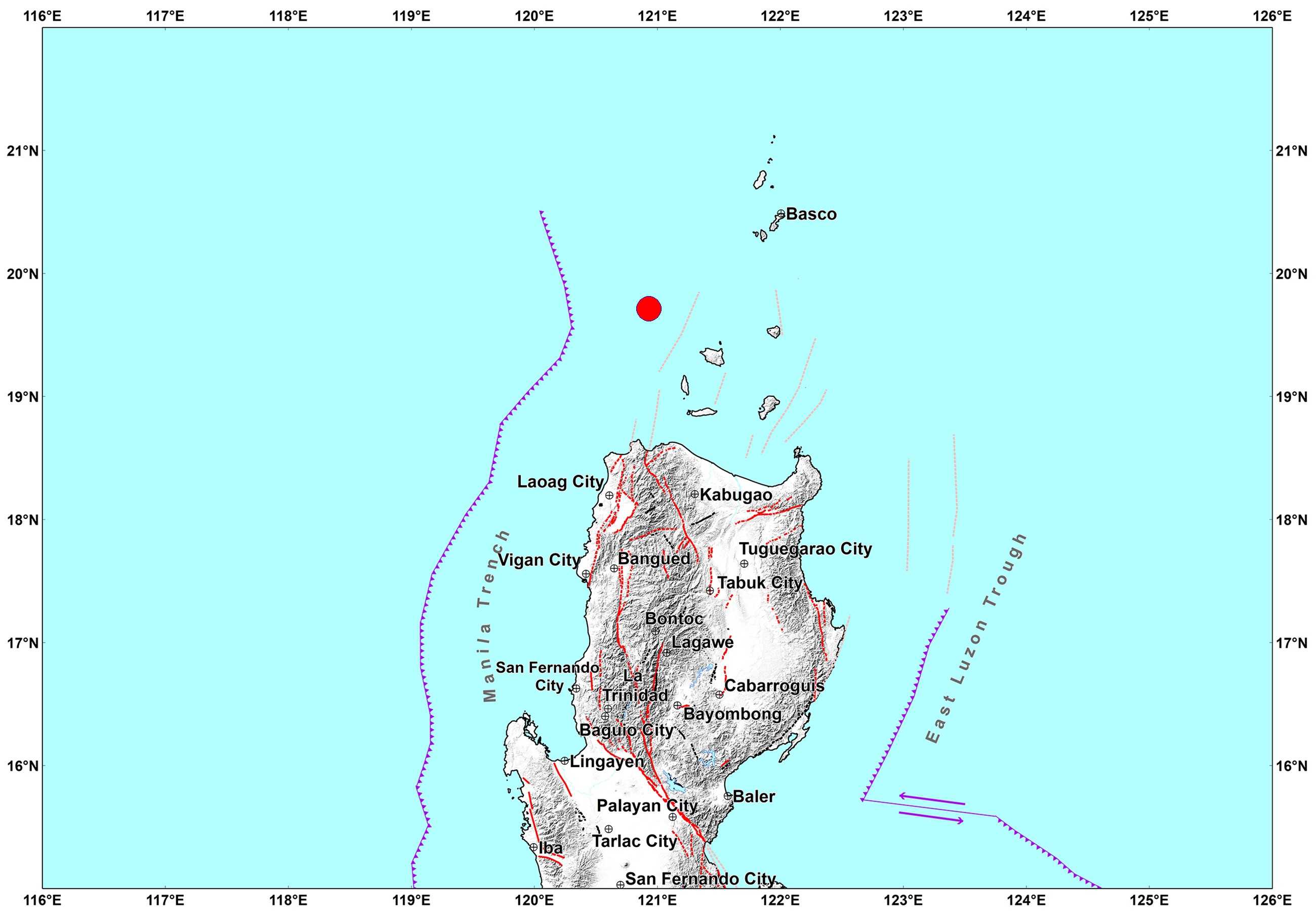 Magnitude 5.8 earthquake strikes near Dalupiri Island, Cagayan