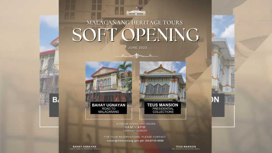 Malacañang Heritage Tours to be open to public starting June 1