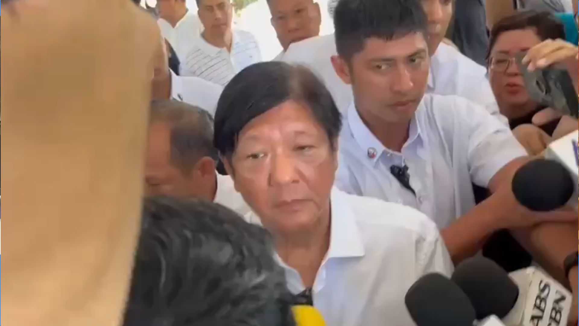 Marcos refuses to comment on VP Sara's remarks on excavating Marcos Sr.'s grave