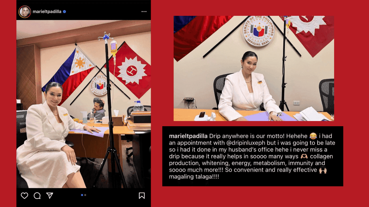 Mariel Rodriguez-Padilla under fire for flexing gluta drip session in Senate