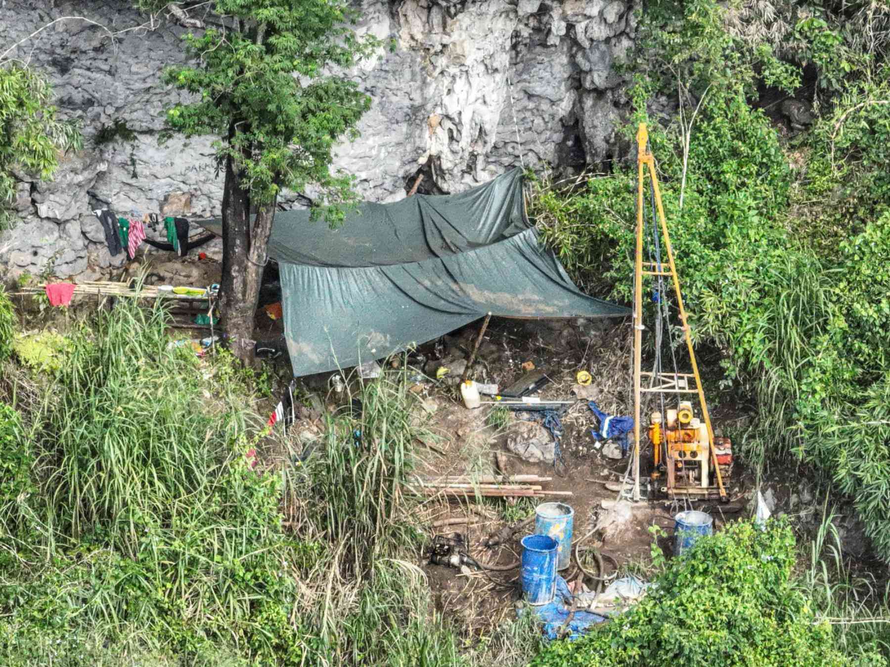 LOOK: Masungi Georeserve uncovers drilling operations in its limestone formations
