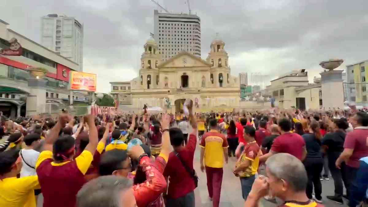 MDP to continue monitoring crowd in Quiapo Church as devotees arrive to attend the mass