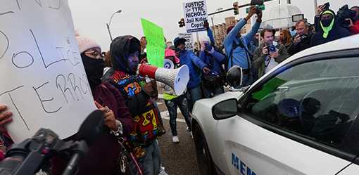 Memphis disbands police unit after fatal beating as protesters take to streets