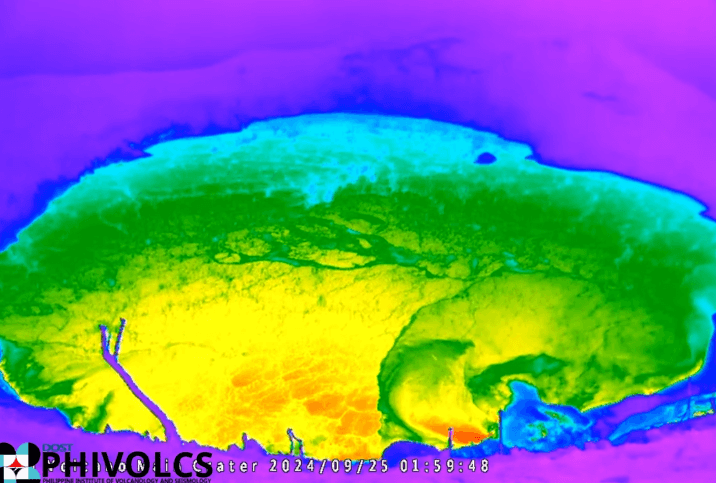 Minor phreatic eruption observed at Taal volcano